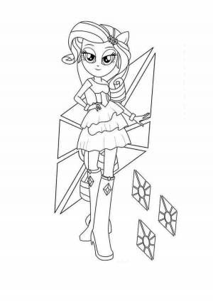 Раскраски Май литл пони девочки из эквестрии