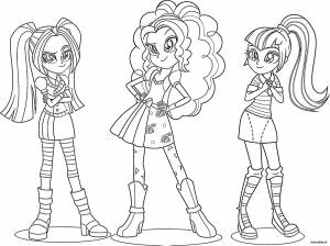 Раскраска эквестрия