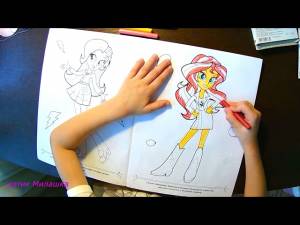 Эквестрия Герлз, Сансет Шиммер раскраска