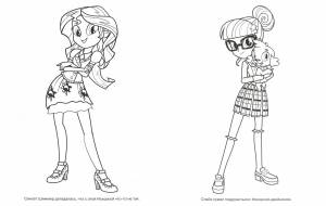 Сансет шиммер раскраска