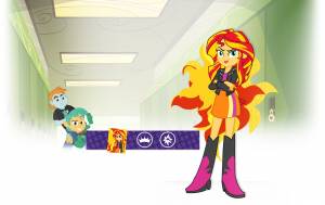 Equestria Girls обои с Сансет Шиммер