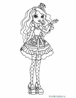 Эвер Афтер Хай Меделин Хеттер» раскраска для детей