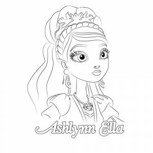 Раскраска Эшлин Элла