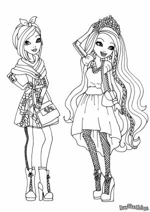 Красивые раскраски Эвер Афтер Хай