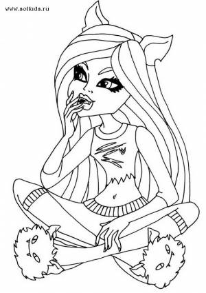 Раскраски Монстер Хай 13 желаний