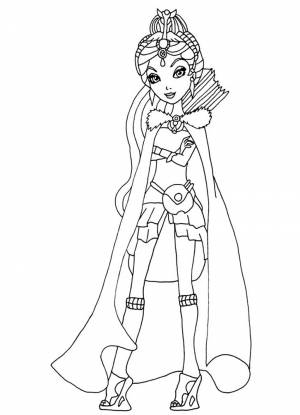 Раскраски Эвер Афтер Хай Рейвен Квин