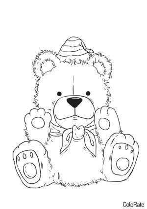 Раскраска Плюшевый мишка