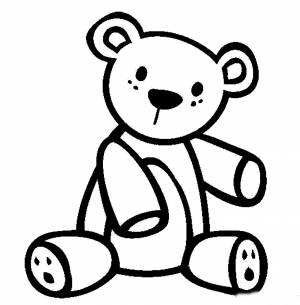 Раскраски игрушка мишка тедди