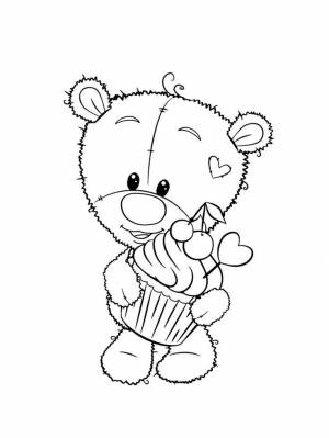 Раскраски Мишки Тедди