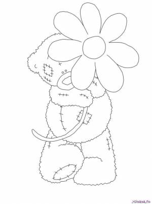 Раскраска Мишка Тедди 7