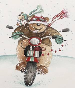 10x8 маленький медведь ездит на мотоцикле, прозрачные штампы для скрапбукинга, для самостоятельного изготовления открыток, режущий трафарет для рукоделия