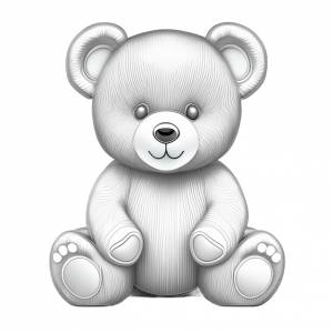 Раскраска пушистый мишка тедди для взрослых раскраска для детей