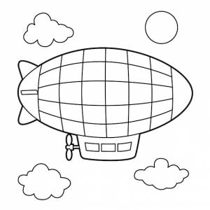Раскраска цеппелин
