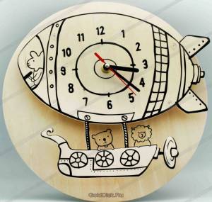 Часы-конструктор деревянные