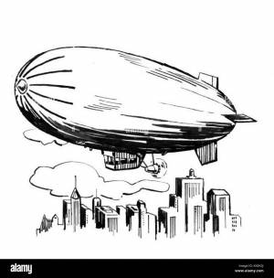 Дирижабль раскраска для детей