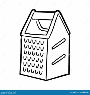 Книжка-раскраска, терка иллюстрация вектора