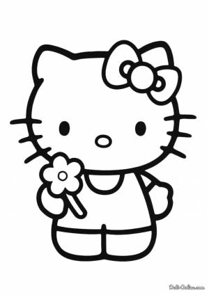 Раскраска Hello Kitty