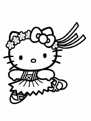 Раскраска Hello Kitty