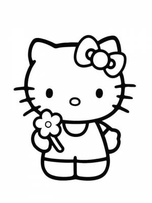 Раскраска Hello Kitty