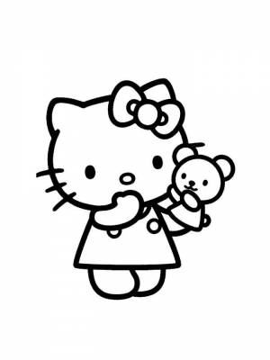 Раскраска Hello Kitty