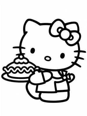 Раскраска Hello Kitty