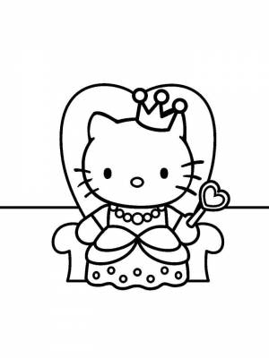 Раскраска Hello Kitty