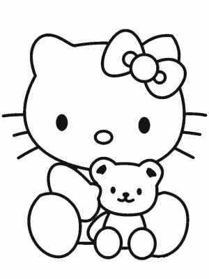 Раскраска Hello Kitty