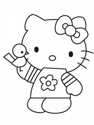 Раскраска Hello Kitty