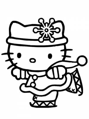 Раскраска Hello Kitty