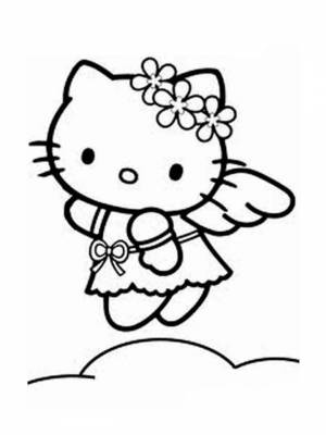 Раскраска Hello Kitty