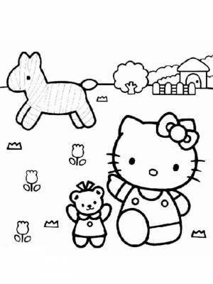 Раскраски Hello Kitty