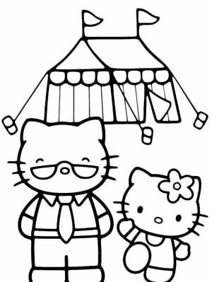 Раскраска Hello Kitty