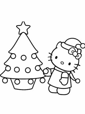 Раскраска Hello Kitty