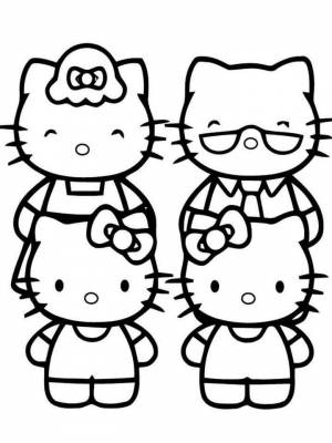 Раскраска Hello Kitty