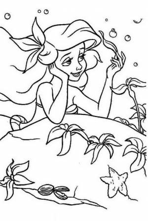Раскраски Русалочка