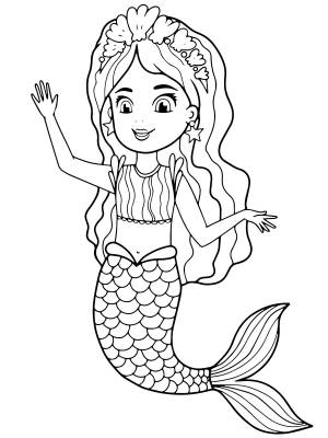 Красивая русалка