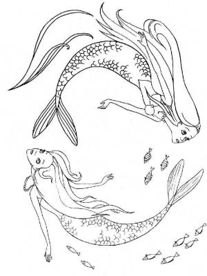 Раскраски Русалки