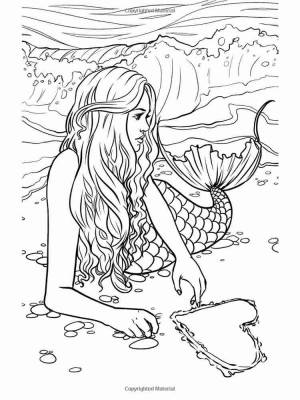 Раскраски Русалки Антистресс