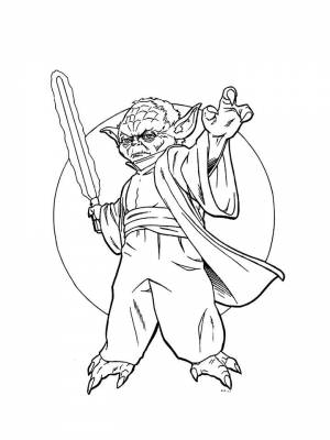 Раскраска Джедай картинка