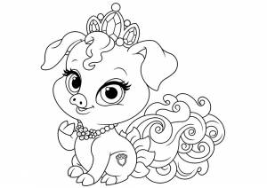 Раскраска королевские питомцы