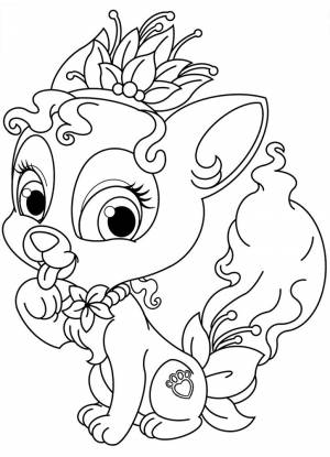 Дисней королевские питомцы раскраска