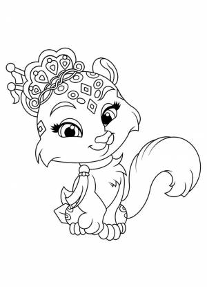 Раскраски королевские питомцы пушистые истории