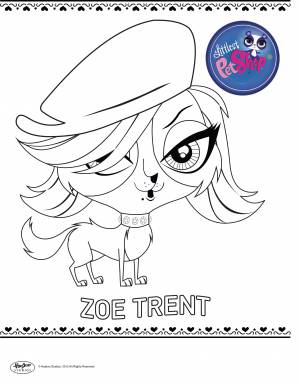 Раскраски Маленький Зоомагазин Зои Трент