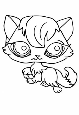 Раскраска Маленький Зоомагазин Прическа