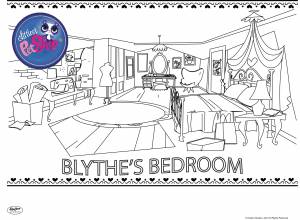 Раскраски Маленький Зоомагазин комната Блайс