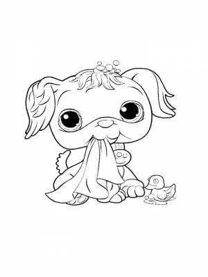 Картинка Маленький зоомагазин раскраска в формате