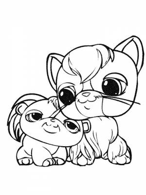 Раскраски Маленький зоомагазин   в формате