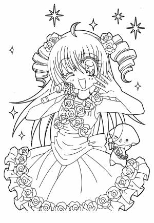 Раскраска Аниме Восторг