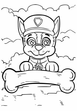 Раскраска Щенячий Патруль Логотип