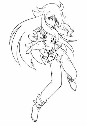 Раскраска Аниме Рука